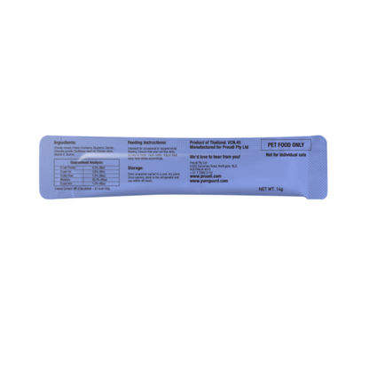 YumGuard Puree Star Chicken with Cranberry & Blueberry Cat Treat 6 x 14g