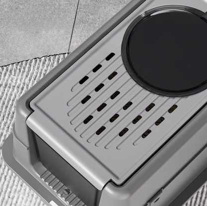Enclosed Stainless Steel Cat Litter Box