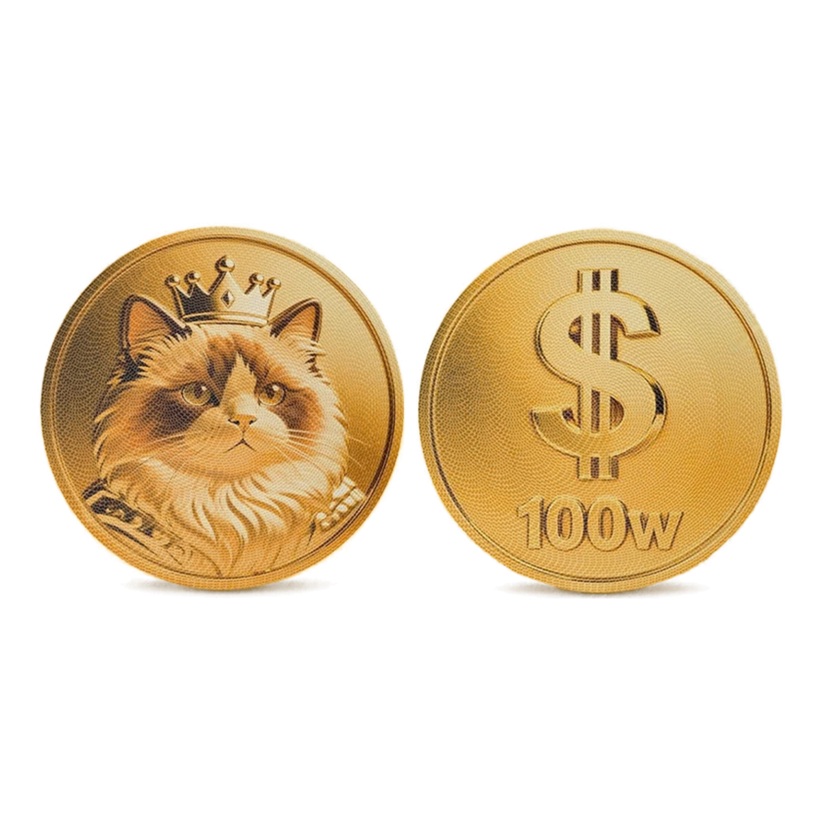 Lucky Coin Double-Sided Corrugated Cat Scratcher