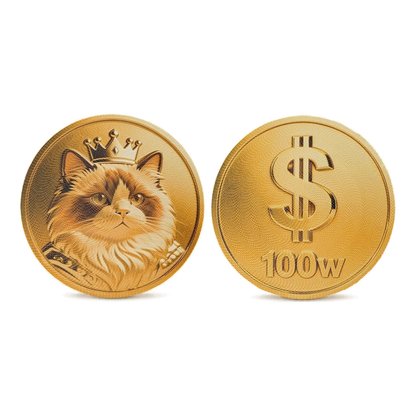 Lucky Coin Double-Sided Corrugated Cat Scratcher