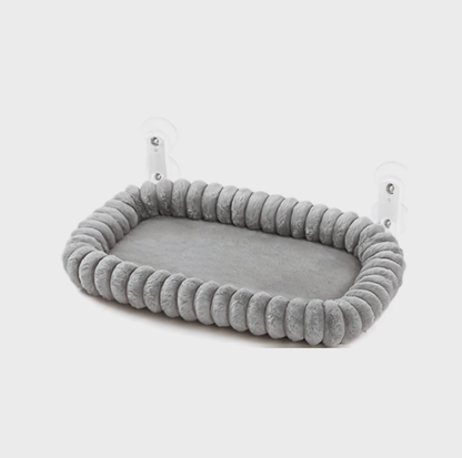 Faux Fur Suction Cup Cat Window Hammock