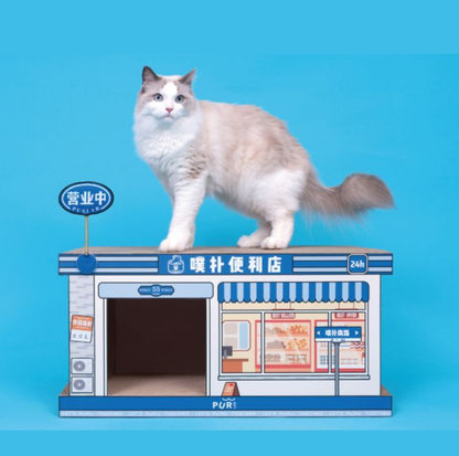 PurLab Convenience Store Cat Scratcher House