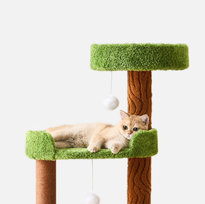 Jungle-Style 3-Level Small Cat Tree