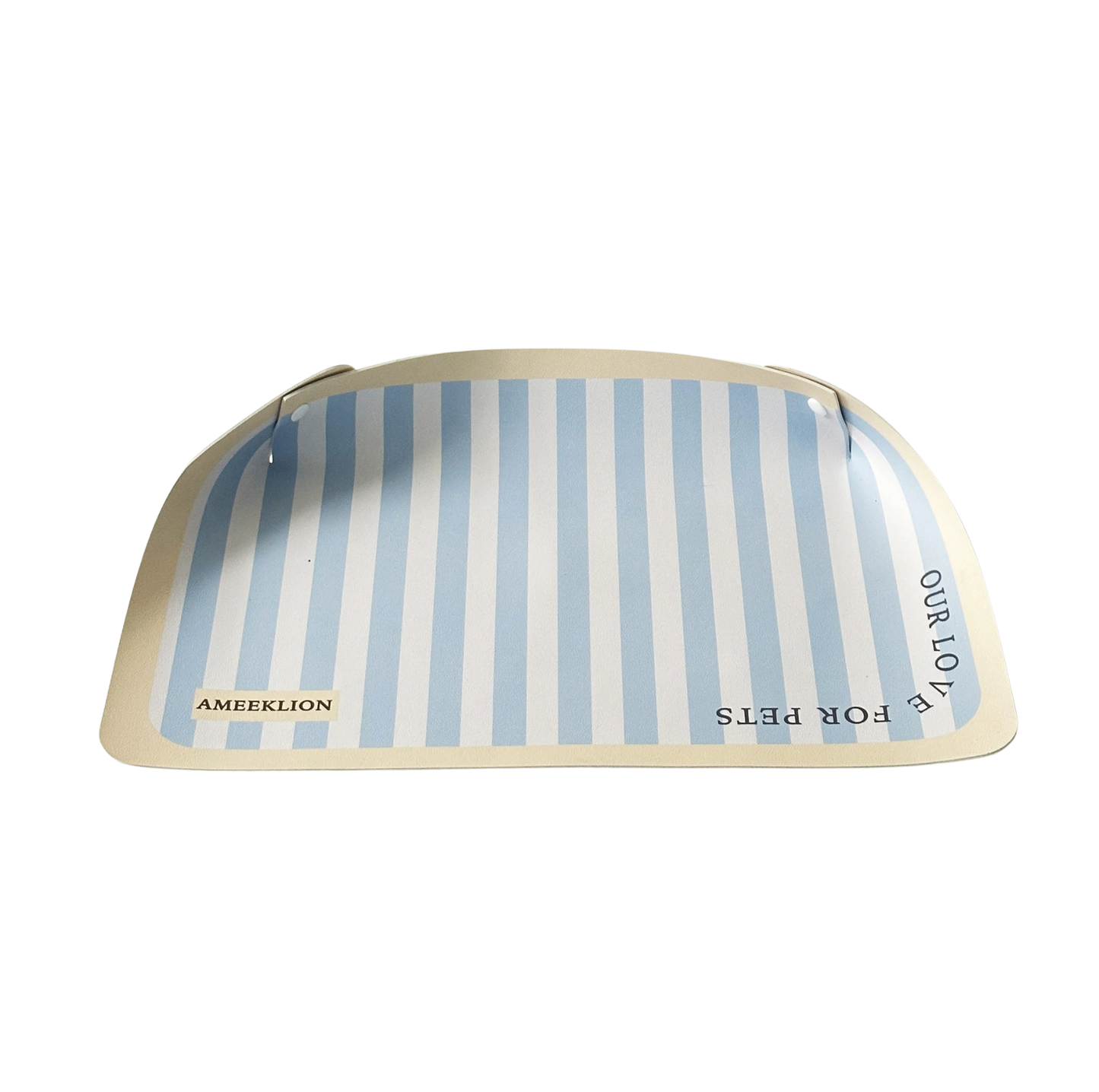Strip Pattern Foldable PU Pet Feeding Mat