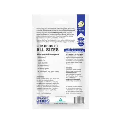 Himalayan Dog Chew Churro Cheese 4 pk - With Cheese