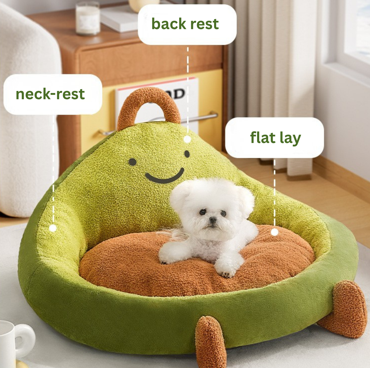 Avocado Cuddle Pet Bed