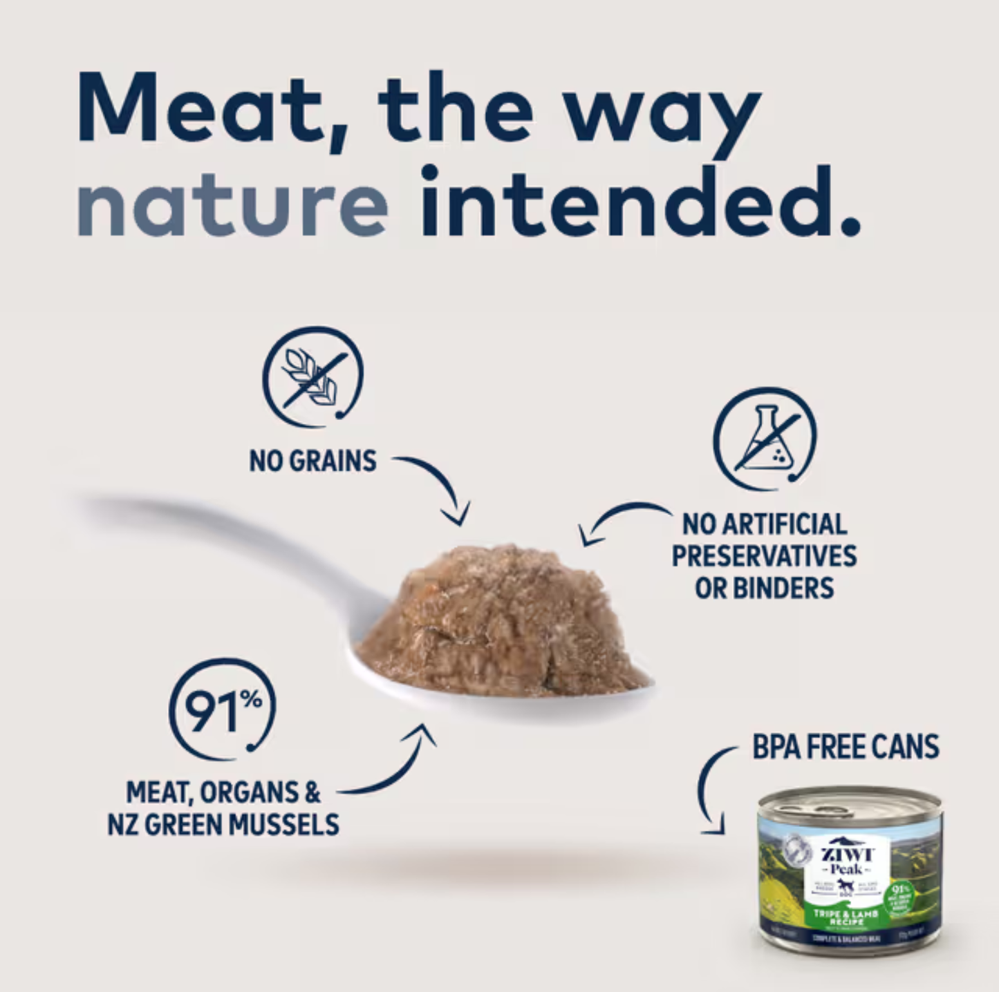 ZIWI Lamb & Tripe Recipe All Lifestage Wet Dog Food 170g