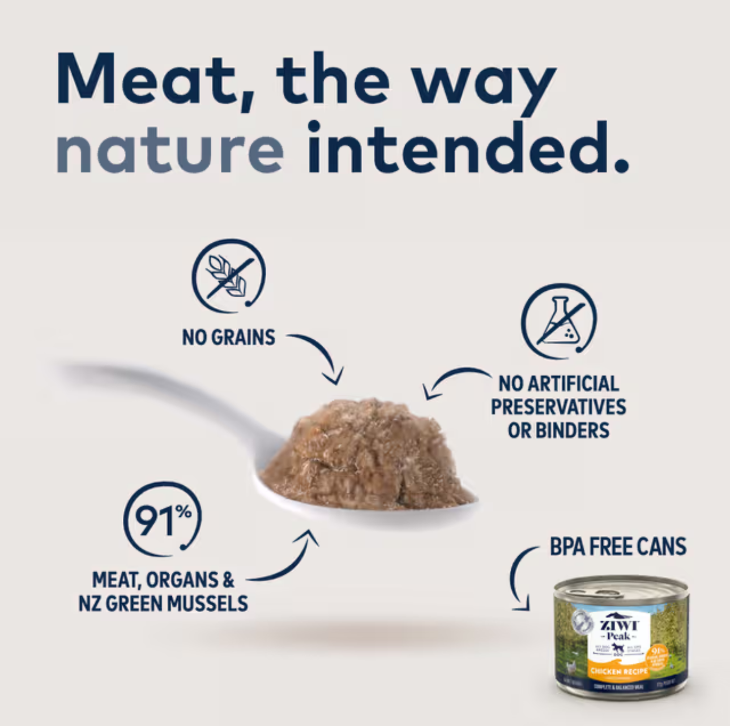 ZIWI Chicken Recipe All Lifestages Wet Dog Food Can 170g