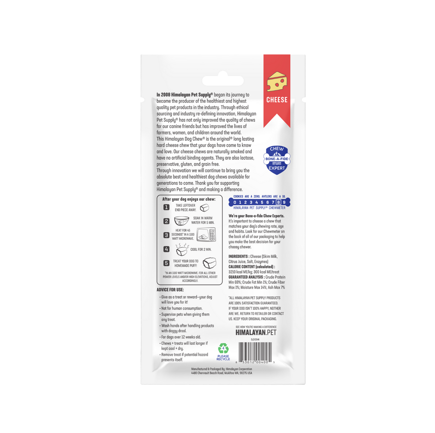 Himalayan Dog Chew Cheese Large - With Hard Cheese