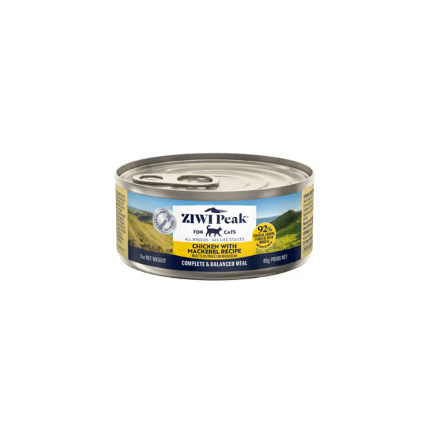 ZIWI Chicken with Mackerel Recipe All Lifestages Wet Cat Food Can 85g