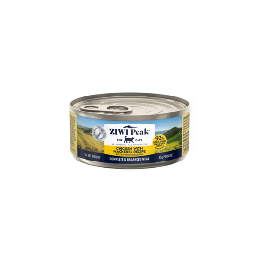 ZIWI Chicken with Mackerel Recipe All Lifestages Wet Cat Food Can 85g