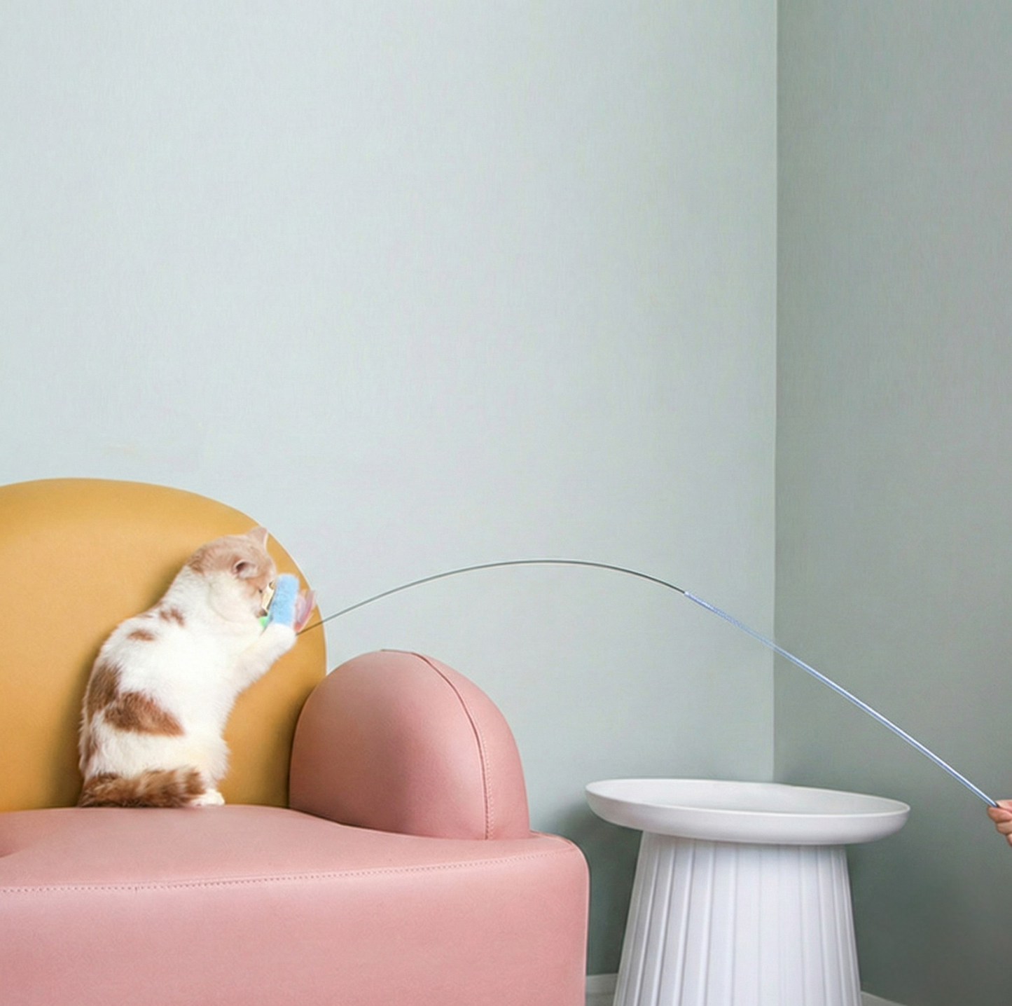 Shiny Butterfly Telescopic Cat Wand