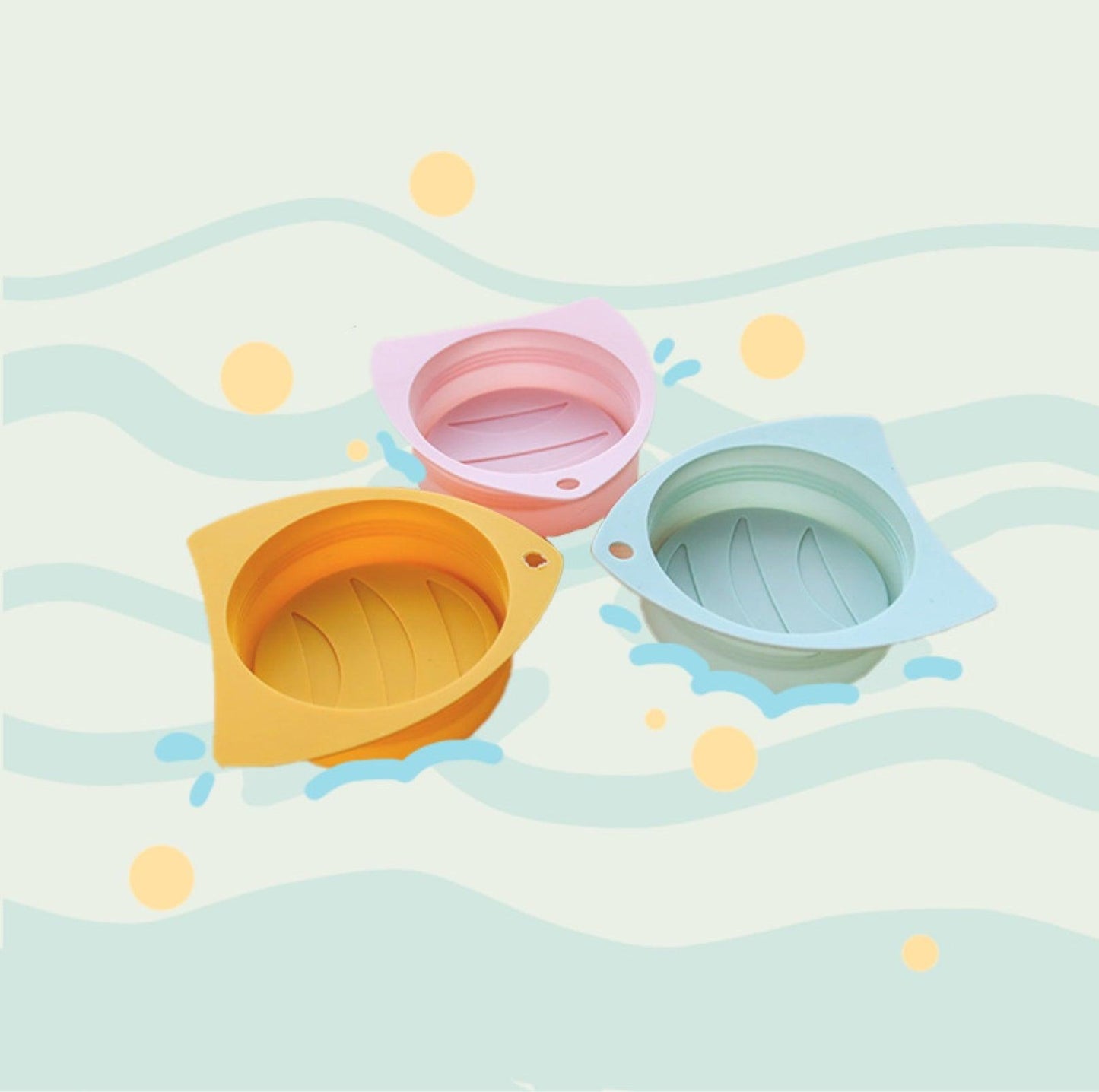 Silicone Food Can Lid & Spoon Set for Pet Food (3 Lids + 1 Spoon) - {{product.type}} - PawPawUp