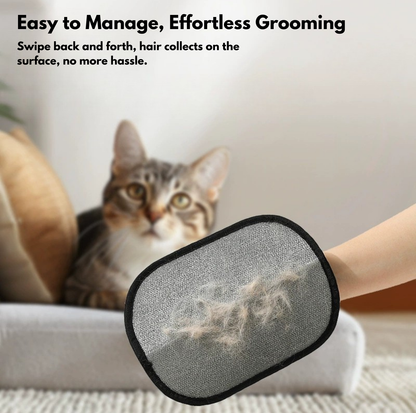 Electrostatic Pet Hair Removal Glove for Clothing, Sofas & Pet Furniture