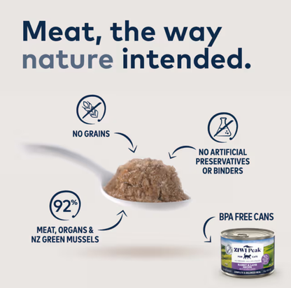ZIWI Rabbit and Lamb Recipe All Lifestages Wet Cat Food Can 85g
