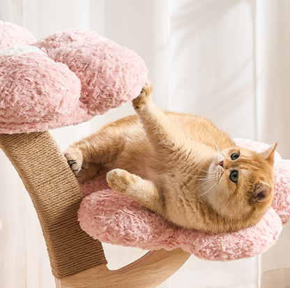 Flower Series Cat Tree – Pink Bloom (2 Platforms)