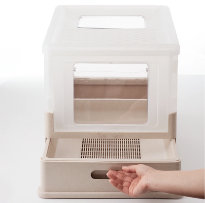 Ecoboco Pure Flow Double-Layer Cat Litter Box and Cat Litter System