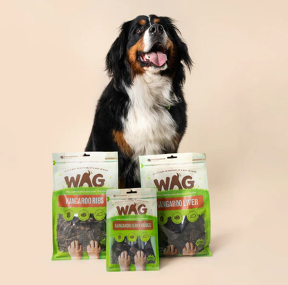 WAG Kangaroo Cubes Dog Treat 200g