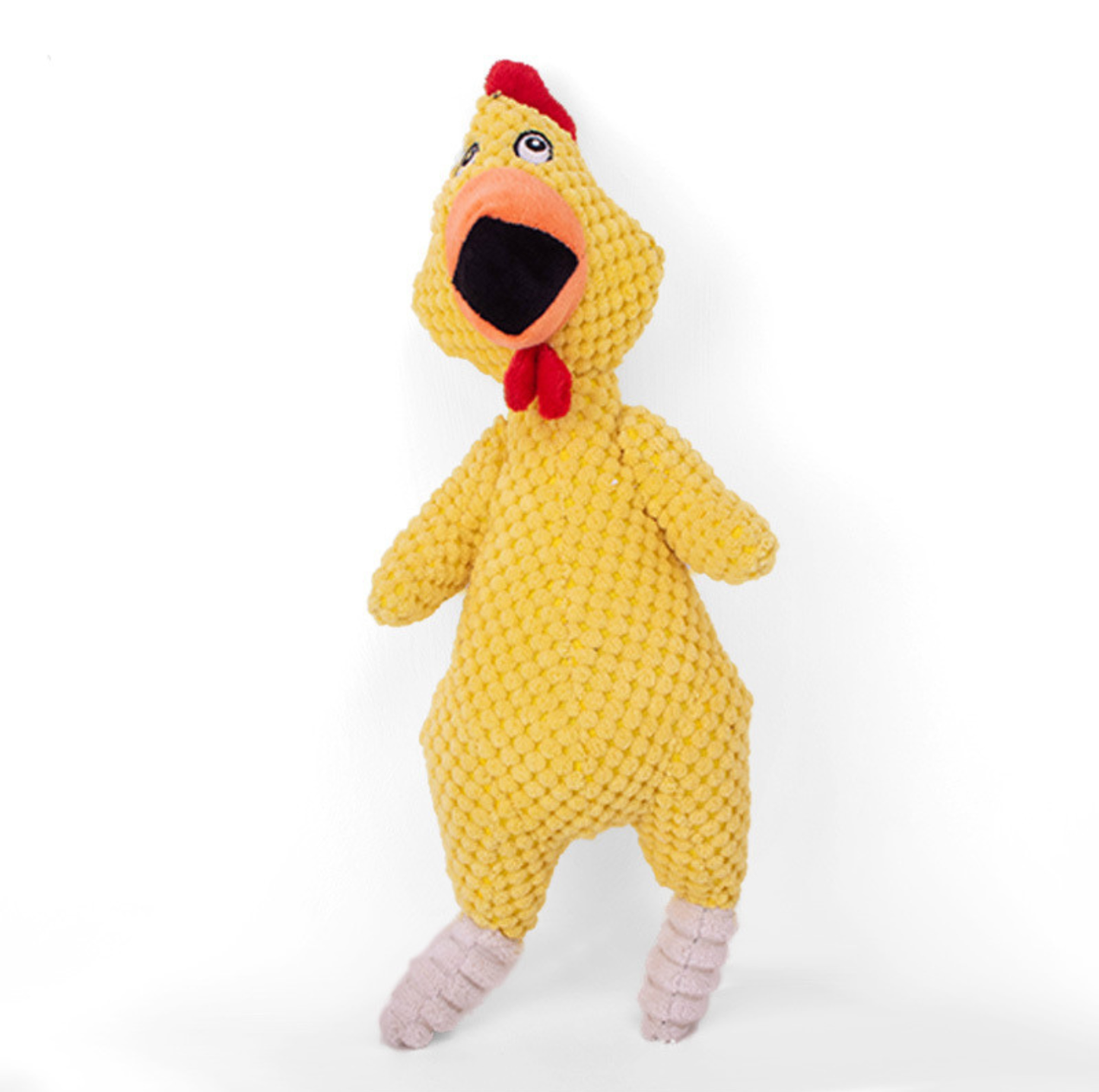 Squeaky Chicken Plush Dog Toy with Built-in Squeaker