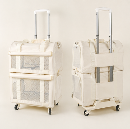 Double-Decker Detachable Pet Carrier Stroller