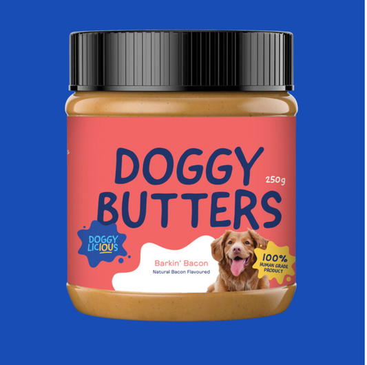 Doggylicious Barkin Bacon Doggy Peanut Butter 250g