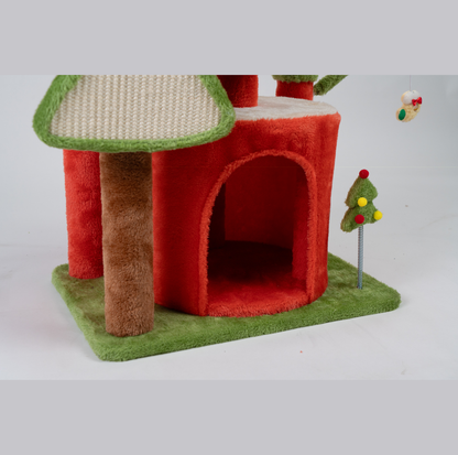 Christmas Tree-Themed Cat Tree (KC003)