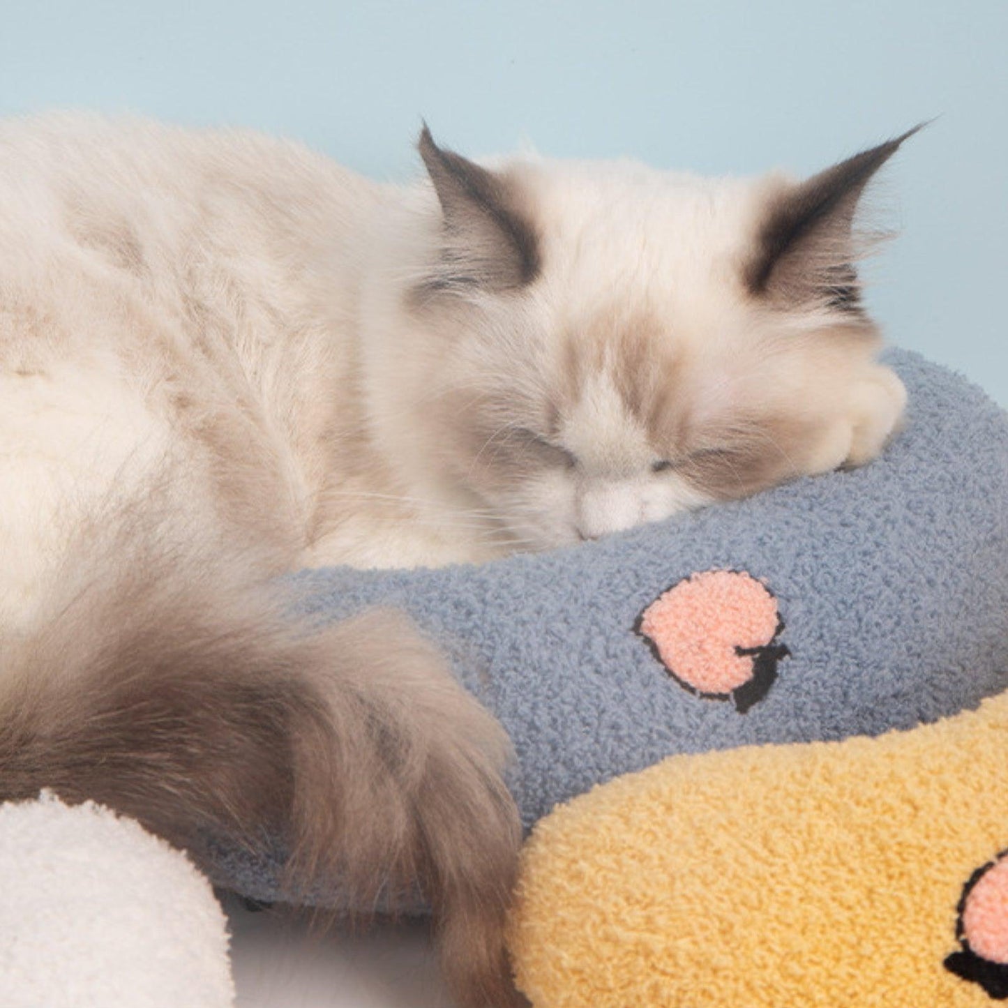 Cozy Crescent-Shaped Pet Pillow