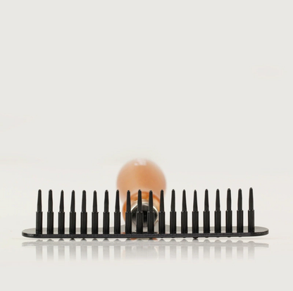 Stainless Steel Pet Undercoat Rake with Arc Wood Handle for Cats & Dogs