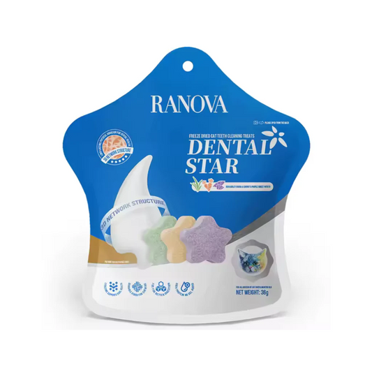 RANOVA Freeze Dried Cat Teeth Cleaning Treats - Dental Star 36g