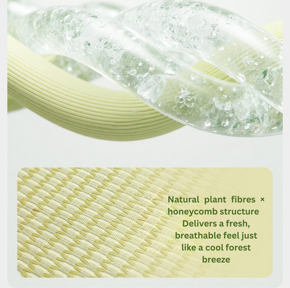 Summer Cool Feeling Pet Mat with Neck Pillow