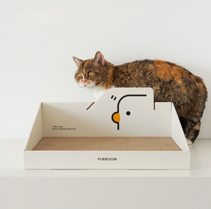 Purroom Little Chicken Series – Cardboard Scratching Lounger