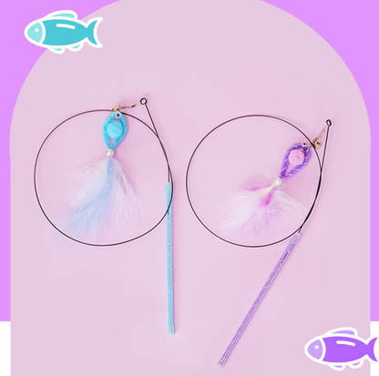 Goldfish Feather Teaser Wand