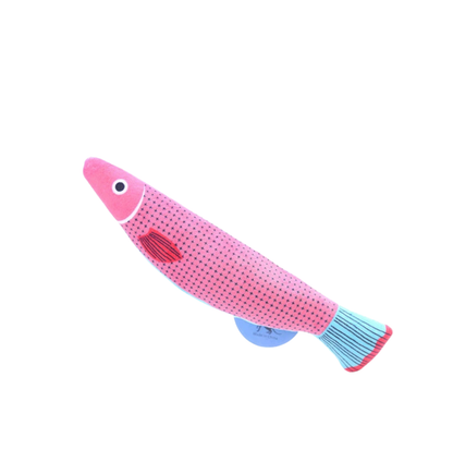 Fish-Shaped Catnip Cat Toy with Sound Box