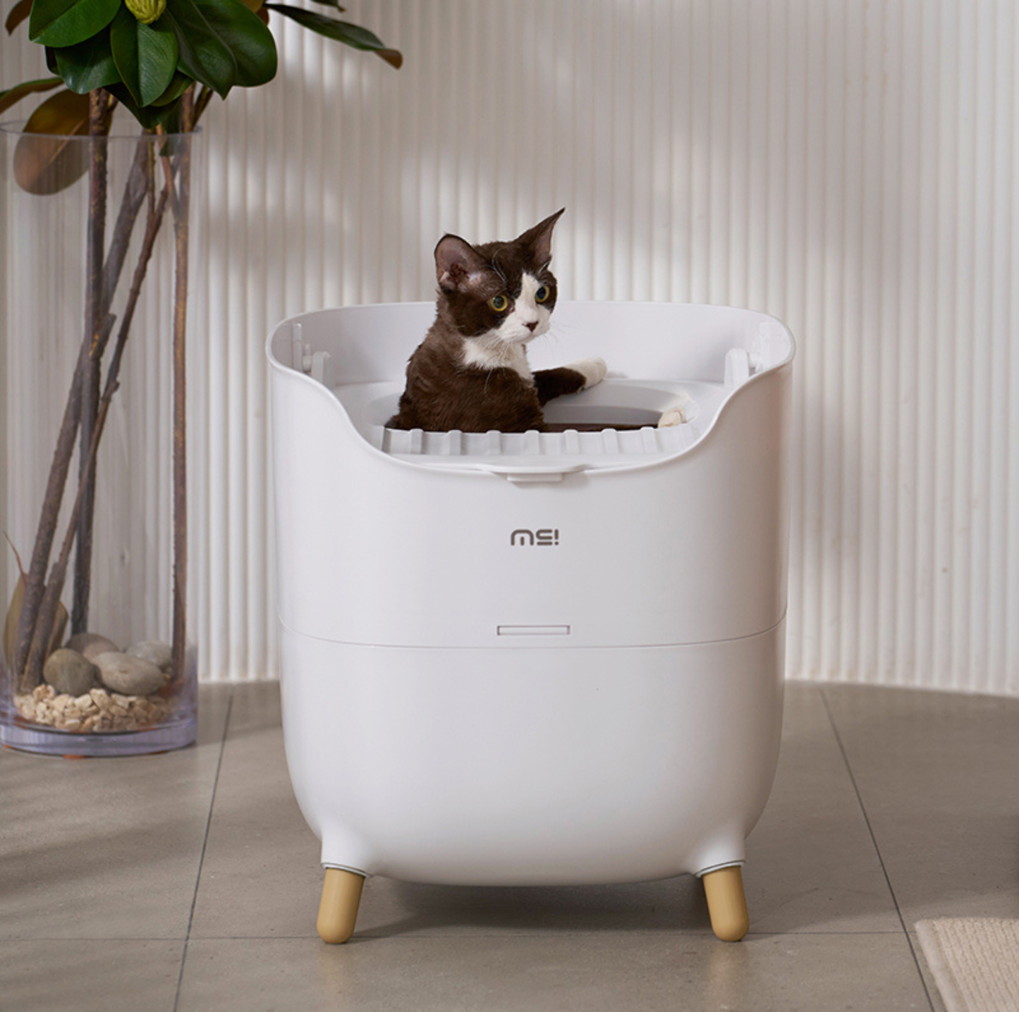 MakeSure Mochi Top-Entry Cat Litter Box 100L