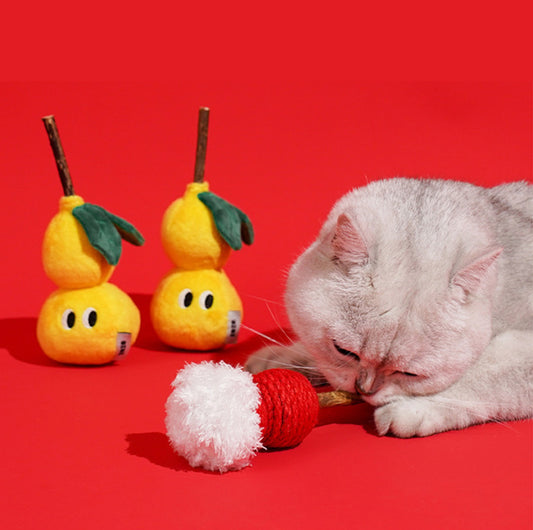 ZeZe Gourd-Style Polygonum Plush Cat Toy Set