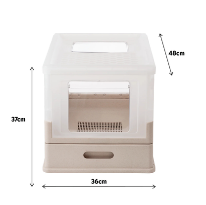 Ecoboco Pure Flow Double-Layer Cat Litter Box and Cat Litter System