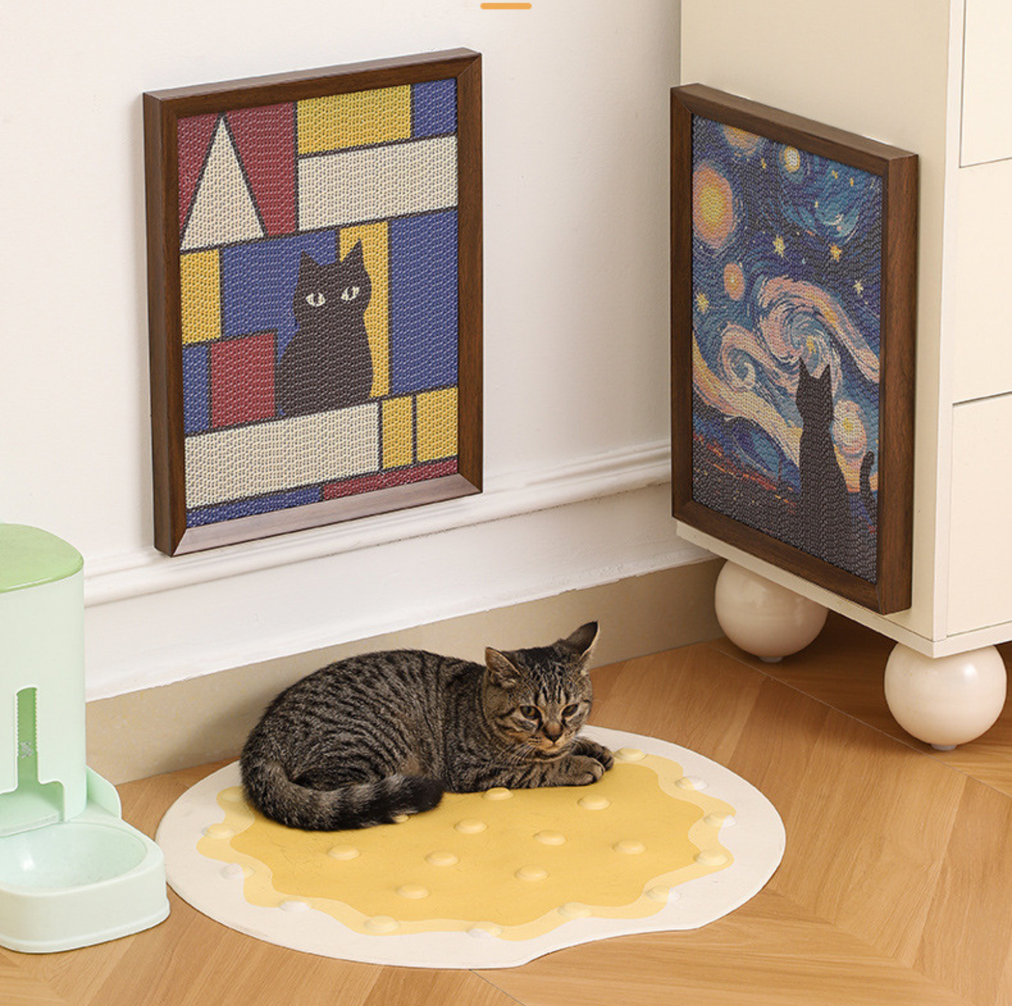 Framed Wall-Mounted Cat Scratcher