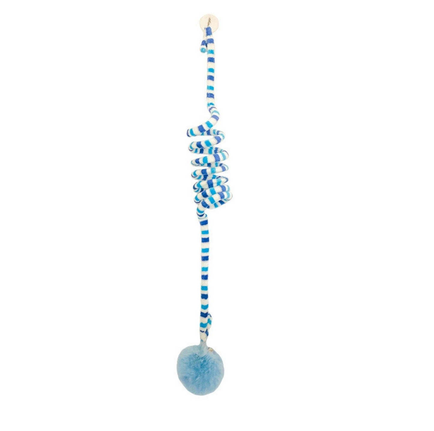 Hanging Elastic Cat Teaser Toy – Interactive Pom Ball with Suction Cup