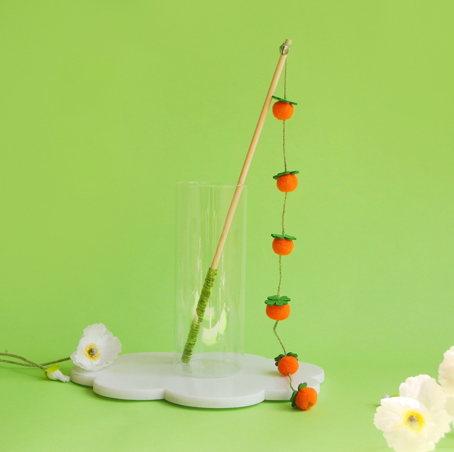 Fruit Garland Interactive Cat Teaser Wand