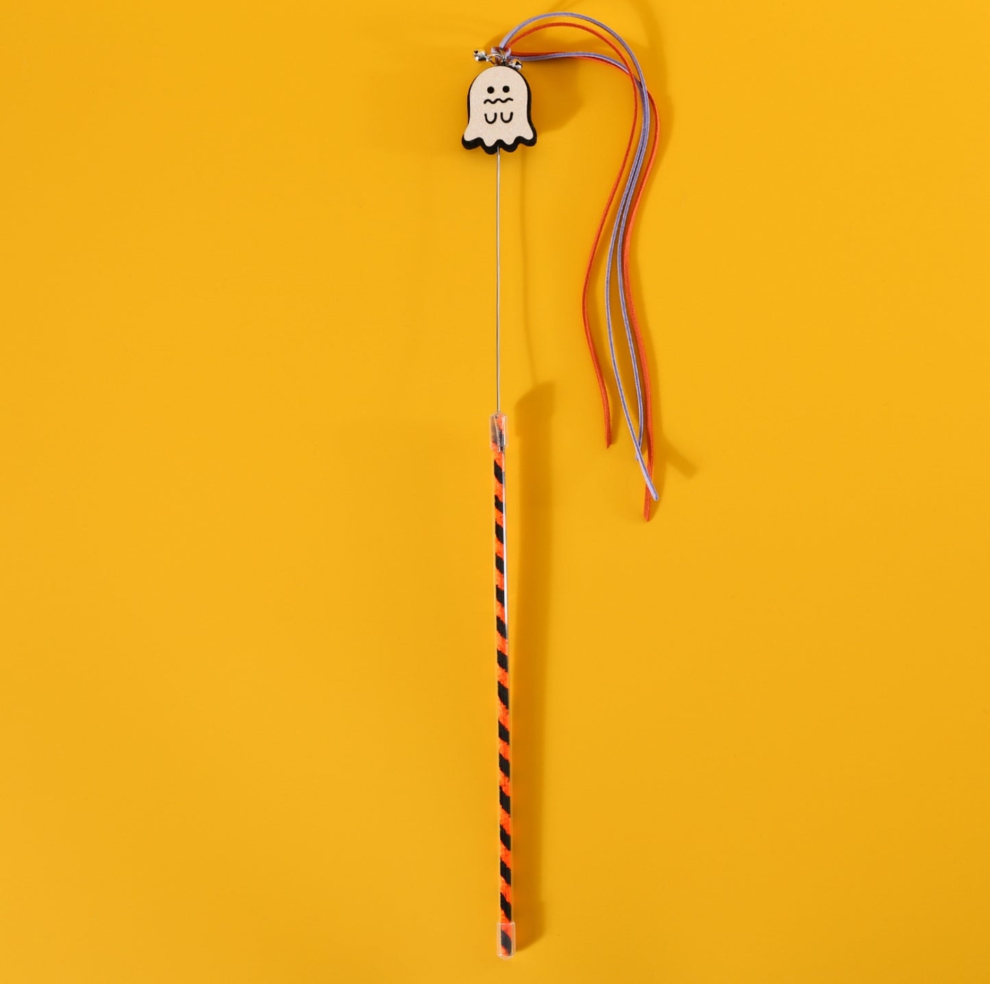 Halloween-Styled Cat Teaser Wand with Bell Cat Toy