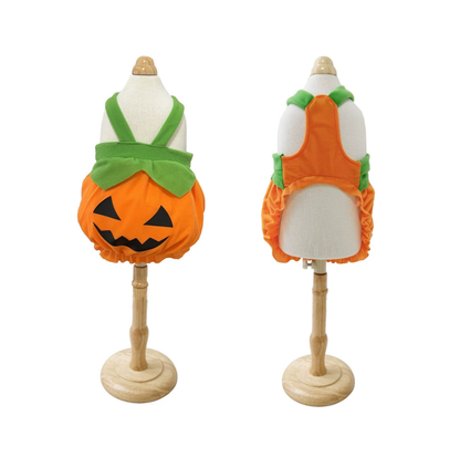 Halloween Pumpkin Pet Costume with Shoulder Straps