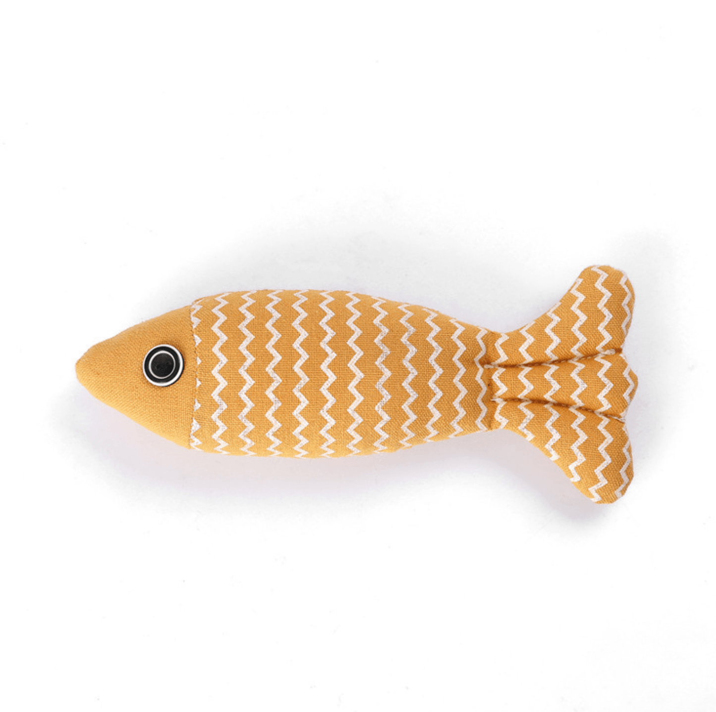 Realistic Burlap Fish Cat Toy with Catnip