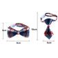 Pet Adjustable Bow/Tie Collar with Plaid Pattern