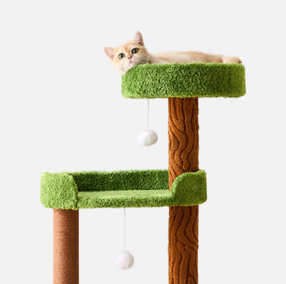 Jungle-Style 3-Level Small Cat Tree