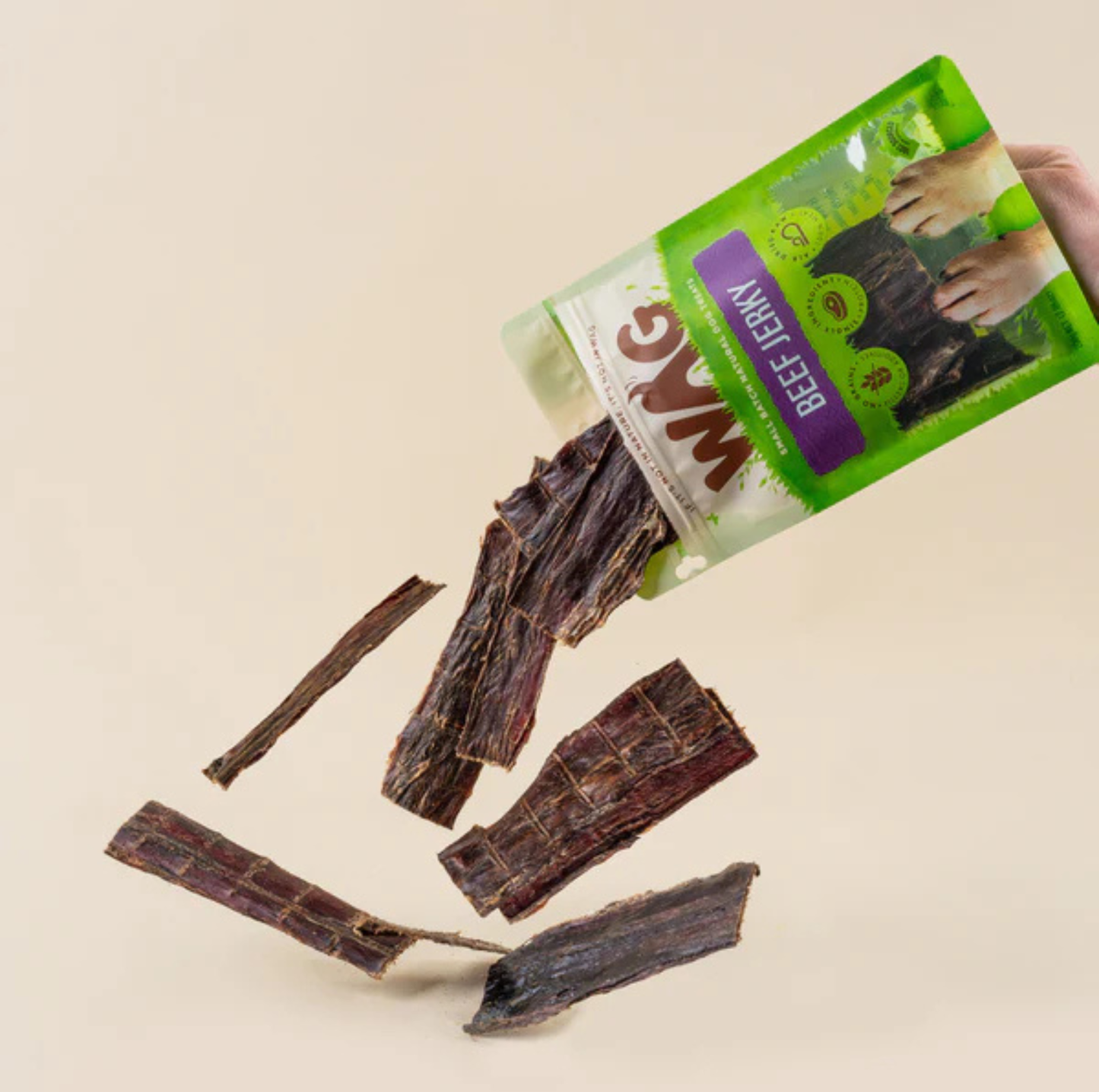WAG Beef Jerky Dog Treat 200g