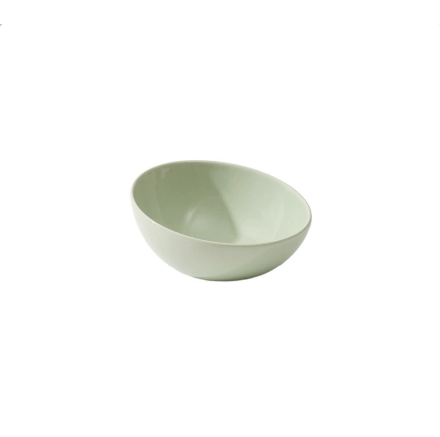 Elevated Round Ceramic Pet Bowl with Oak Base