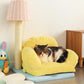 PurLab Multifunctional Cat Lounge - Cozy Sofa Style Cat Bed & Scratch Post