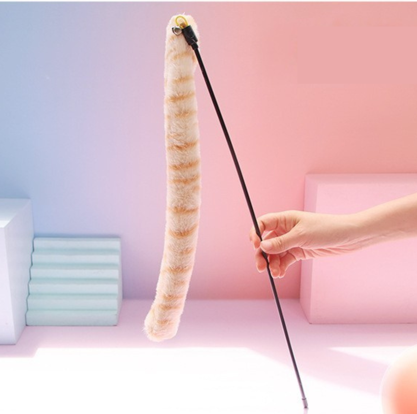 Fluffy Long Tail Interactive Cat Wand