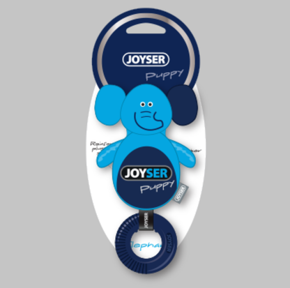 Joyser Puppy Elephant with Ring Squeaky Dog Toy – 21cm