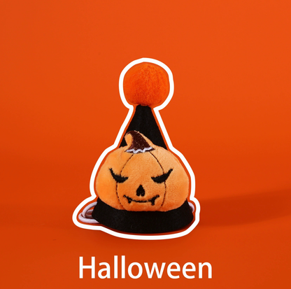 Halloween Pumpkin & Spider Hat for Cats and Dogs